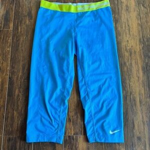 Baby Blue Nike Pro Combat Gear Tight athletic shorts